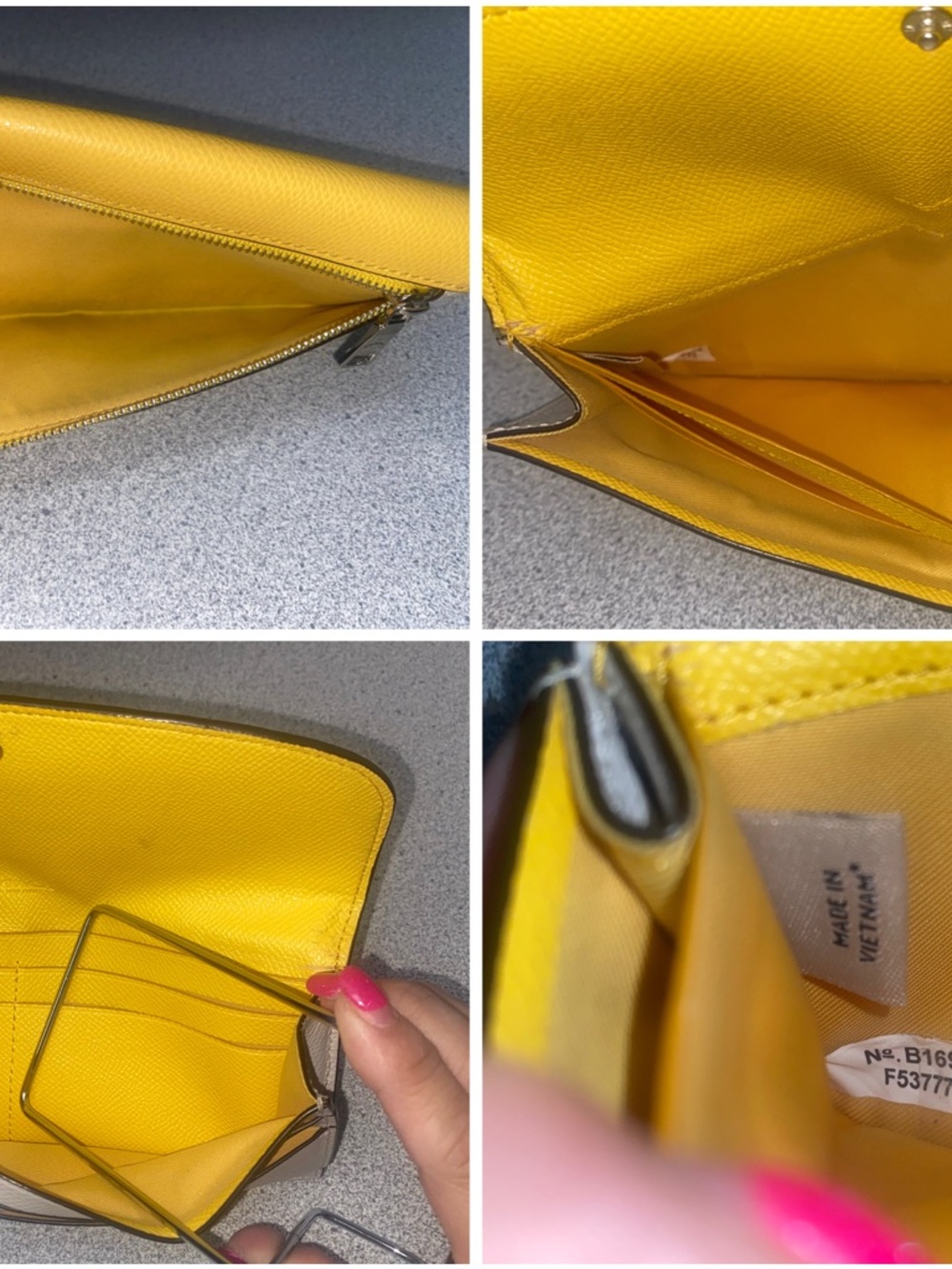 Coach Colorblock Canary/Multi Soft Wallet/Mini Bennett Satchel EUC - Picture 9 of 14